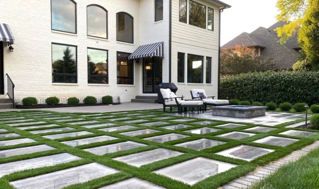 AI change of landscaping 