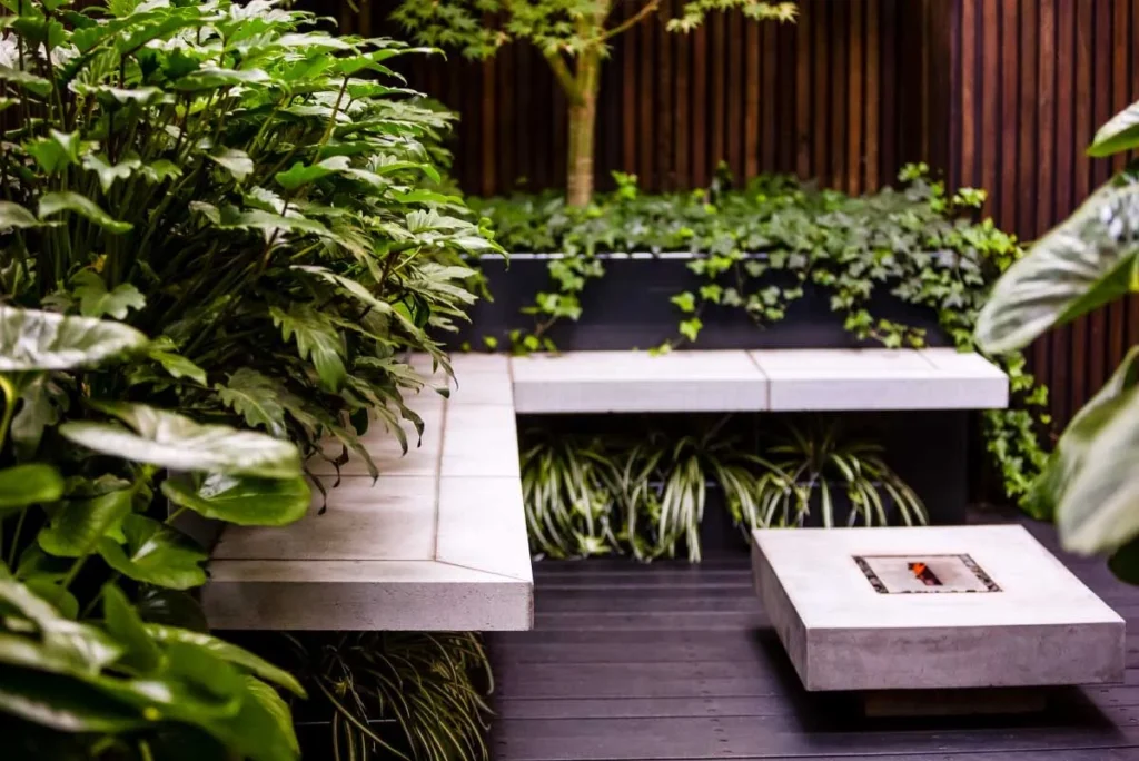 change of landscaping